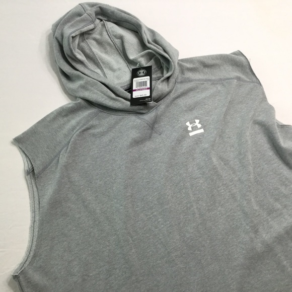 Womens Xxl Sleeveless Gray Hoodie Ua 